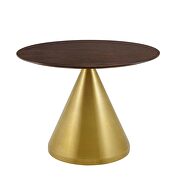 Dining table in gold cherry walnut by Modway additional picture 6