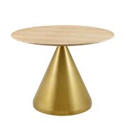 Dining table in gold natural by Modway additional picture 6