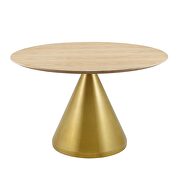 Dining table in gold natural by Modway additional picture 6