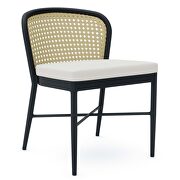 Outdoor patio dining side chair in ivory/ white finish by Modway additional picture 2