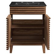 Bathroom vanity in walnut black by Modway additional picture 7