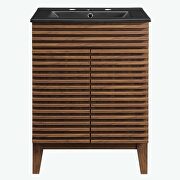 Bathroom vanity in walnut black by Modway additional picture 9