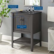 Bathroom vanity in gray black by Modway additional picture 3
