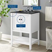 Bathroom vanity in white black by Modway additional picture 2