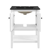 Bathroom vanity in white black by Modway additional picture 8