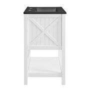 Bathroom vanity in white black by Modway additional picture 6