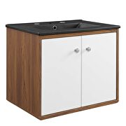 Wall-mount bathroom vanity in white black by Modway additional picture 10