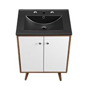 Bathroom vanity in white black by Modway additional picture 5