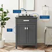 Bathroom vanity in gray black by Modway additional picture 2