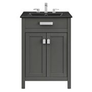 Bathroom vanity in gray black by Modway additional picture 7