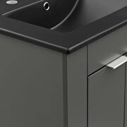 Bathroom vanity in gray black by Modway additional picture 4