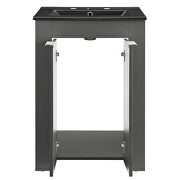 Bathroom vanity in gray black by Modway additional picture 8