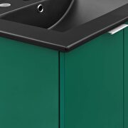 Wall-mount bathroom vanity in green black by Modway additional picture 4
