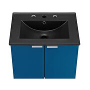 Wall-mount bathroom vanity in navy black by Modway additional picture 5