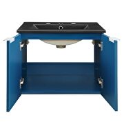Wall-mount bathroom vanity in navy black by Modway additional picture 7