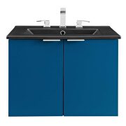 Wall-mount bathroom vanity in navy black by Modway additional picture 8