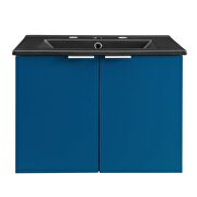 Wall-mount bathroom vanity in navy black by Modway additional picture 9