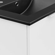 Wall-mount bathroom vanity in white black by Modway additional picture 4