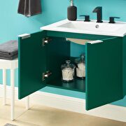 Wall-mount bathroom vanity in green white by Modway additional picture 11