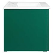 Wall-mount bathroom vanity in green white by Modway additional picture 6