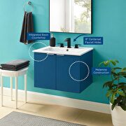 Wall-mount bathroom vanity in navy white by Modway additional picture 12