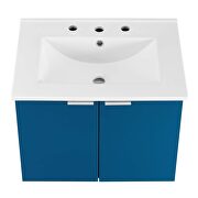 Wall-mount bathroom vanity in navy white by Modway additional picture 4
