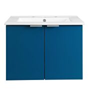 Wall-mount bathroom vanity in navy white by Modway additional picture 9