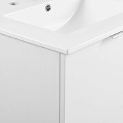 Wall-mount bathroom vanity in white by Modway additional picture 4