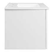 Wall-mount bathroom vanity in white by Modway additional picture 6