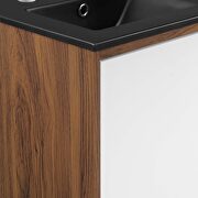 Bathroom vanity in walnut black by Modway additional picture 4