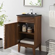 Bathroom vanity cabinet in walnut black additional photo 2 of 9