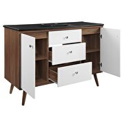 Single sink bathroom vanity in walnut black by Modway additional picture 8