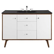 Single sink bathroom vanity in walnut black by Modway additional picture 9