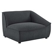 5-piece sectional sofa in charcoal by Modway additional picture 5