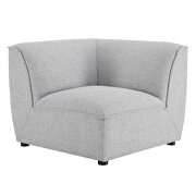 5-piece sectional sofa in light gray by Modway additional picture 16