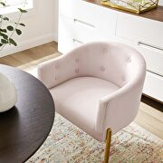 Pink finish tufted performance velvet accent chairs/ set of 2 by Modway additional picture 8