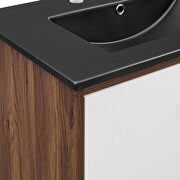 Bathroom vanity in walnut black by Modway additional picture 4