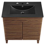 Bathroom vanity cabinet in walnut black by Modway additional picture 5
