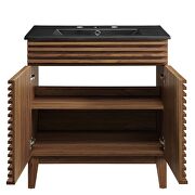 Bathroom vanity cabinet in walnut black by Modway additional picture 7
