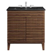 Bathroom vanity cabinet in walnut black by Modway additional picture 8