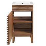Bathroom vanity cabinet in walnut white by Modway additional picture 7