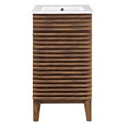 Bathroom vanity cabinet in walnut white by Modway additional picture 8