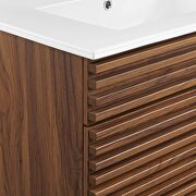 Bathroom vanity cabinet in walnut white by Modway additional picture 4