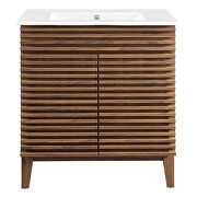 Bathroom vanity cabinet in walnut white by Modway additional picture 8