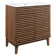 Bathroom vanity cabinet in walnut white by Modway additional picture 10