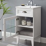 Bathroom vanity cabinet in white additional photo 2 of 9