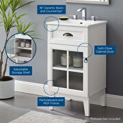 Bathroom vanity cabinet in white by Modway additional picture 3
