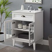 Bathroom vanity cabinet in white additional photo 2 of 9