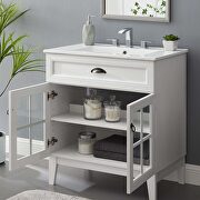 Bathroom vanity cabinet in white additional photo 3 of 9