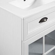 Double bathroom vanity cabinet w/ dual ceramic sink basins by Modway additional picture 8